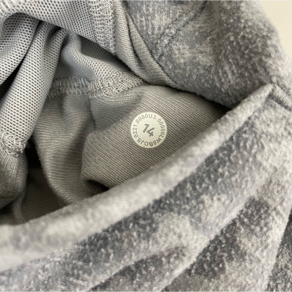 lululemon Ready To Rulu Jogger Crop Speckle Spritz Grey Silver Sz 14 - Picture 12 of 16
